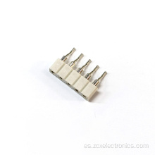 2.0 conector femenino reclumbente blanco